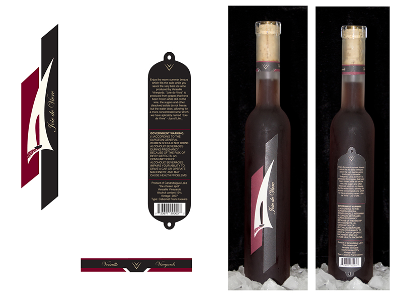 Label design and bottle.