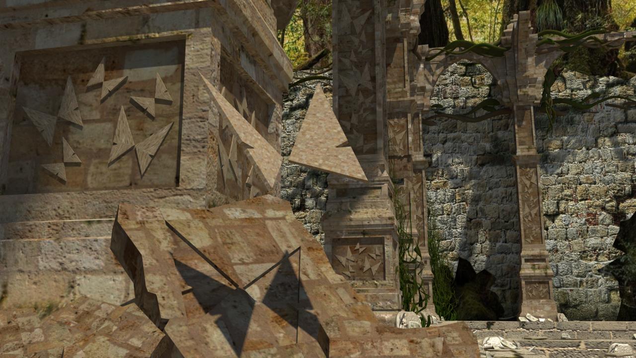 Stone butterfly landing